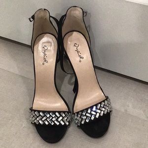 Black Embellished Heels